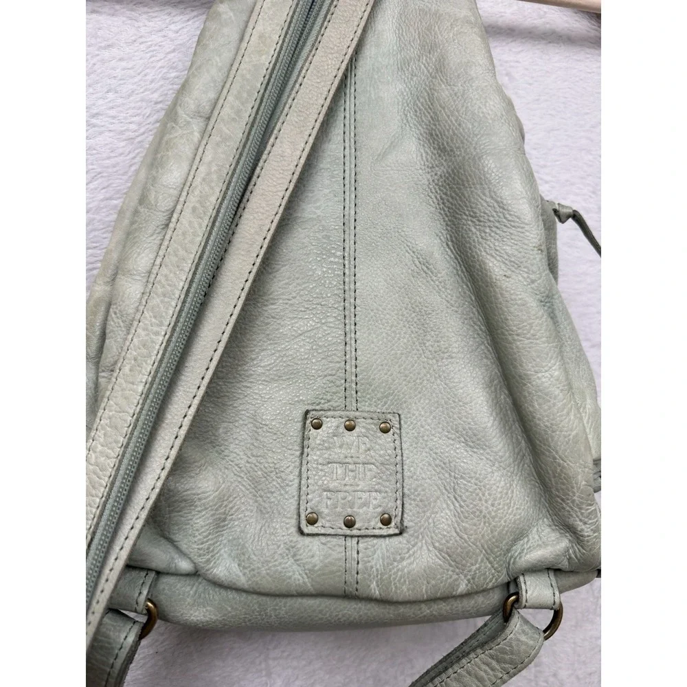 Free People We The Free Sparrow Convertible Sling Distressed Leather Backpack